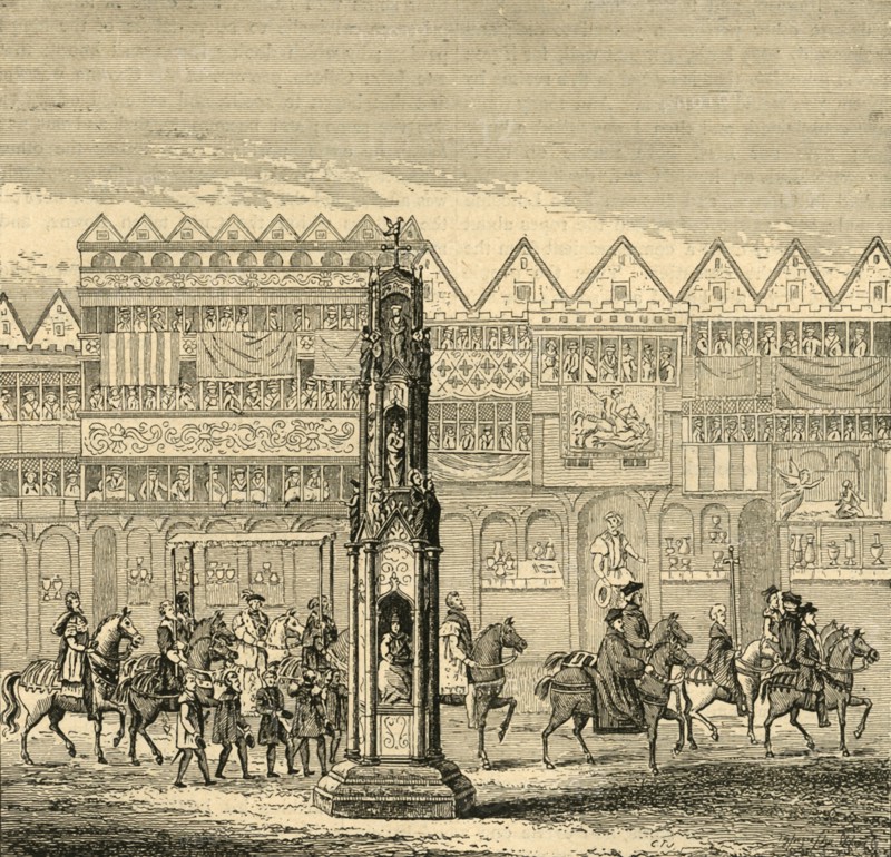 'Cheapside Cross, as it appeared in 1547', (1897). Creator: Unknown.
