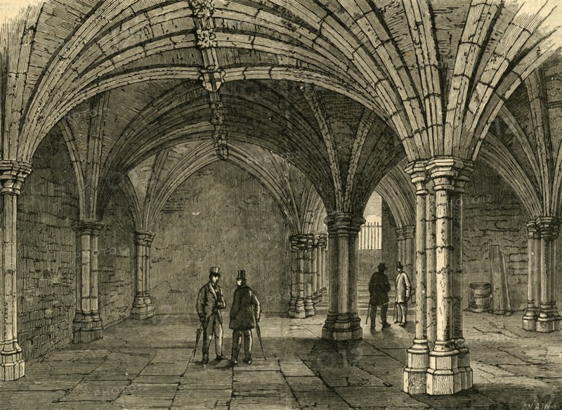 'The Crypt of Guildhall', 1897. Creator: Unknown.