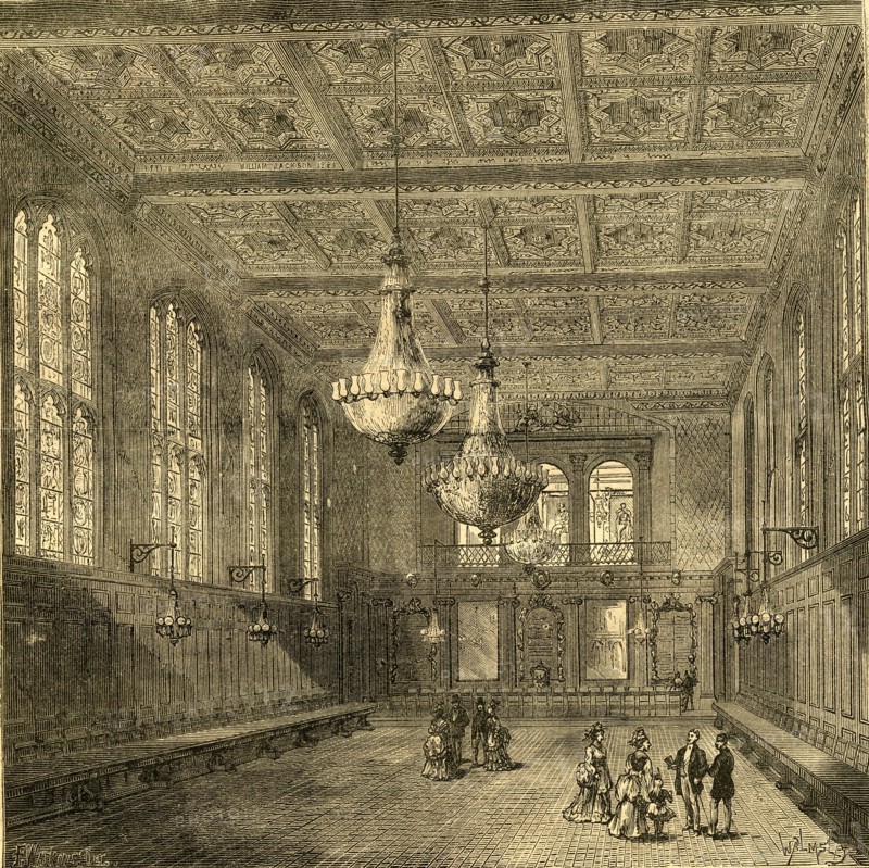 'Interior of Merchant Taylors' Hall', 1897. Creator: Unknown.