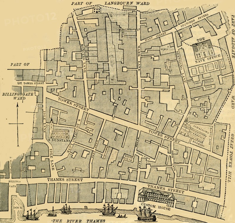 'Tower Street Ward', (c1872). Creator: Unknown.