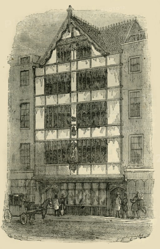 'Street Front of Crosby Hall', c1872. Creator: Unknown.