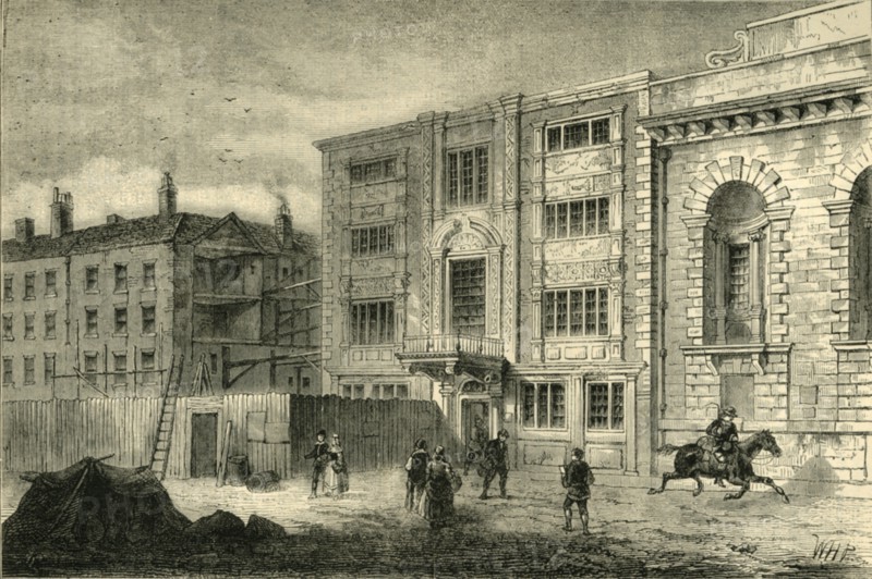 'The Old Post Office, in Lombard Street, about 1800', (c1872). Creator: Unknown.