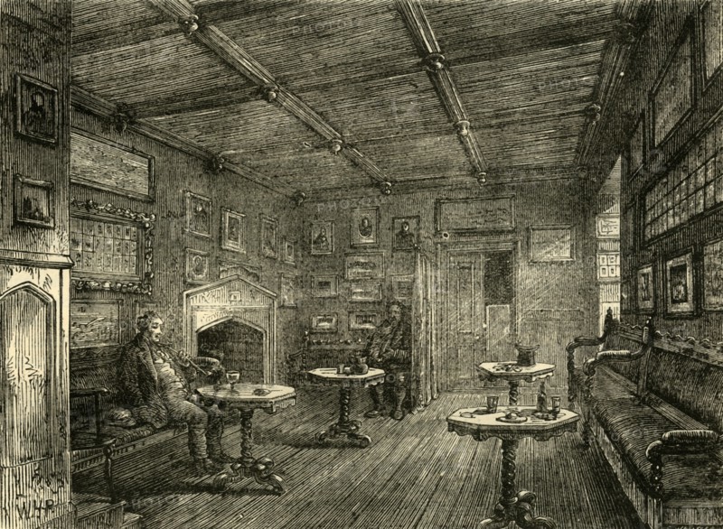 'Coffee Room at St. John's Gate', (c1872). Creator: Unknown.