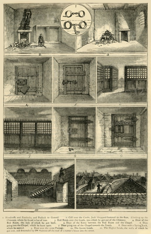 'Jack Sheppard's Escapes', (c1872). Creator: Unknown.