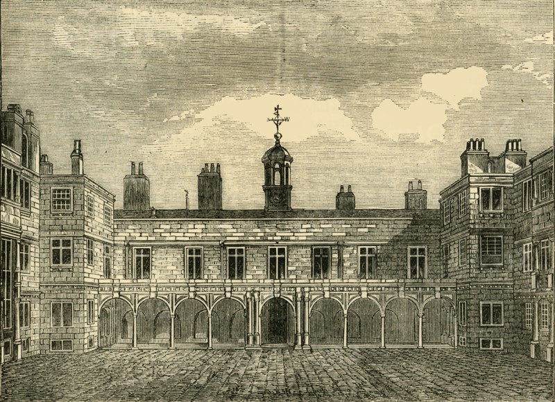 'Court of Old Somerset House, from the North', (1881). Creator: Unknown.