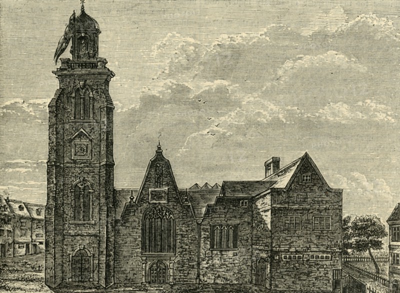 'West View of the Old Church of St. Martin's-in-the-Fields; Pulled Down in 1721', (1881). Creator: Unknown.