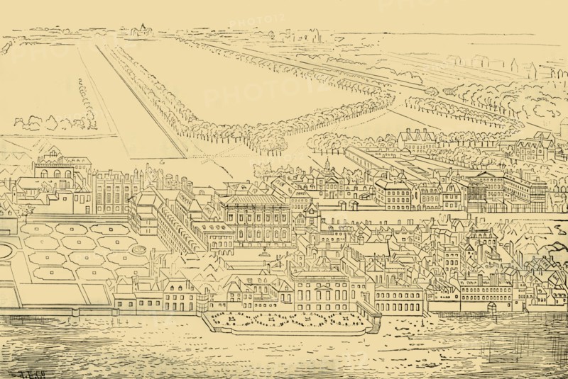 'Whitehall, from the River', (1881). Creator: Unknown.