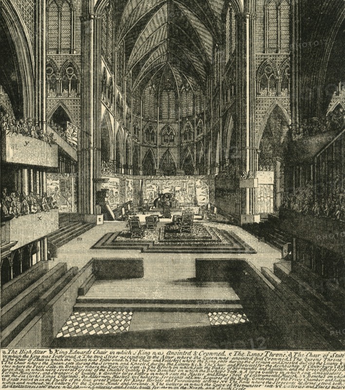 'The Preparations for the Coronation of James II. and His Queen, in 1685', (1881). Creator: Unknown.