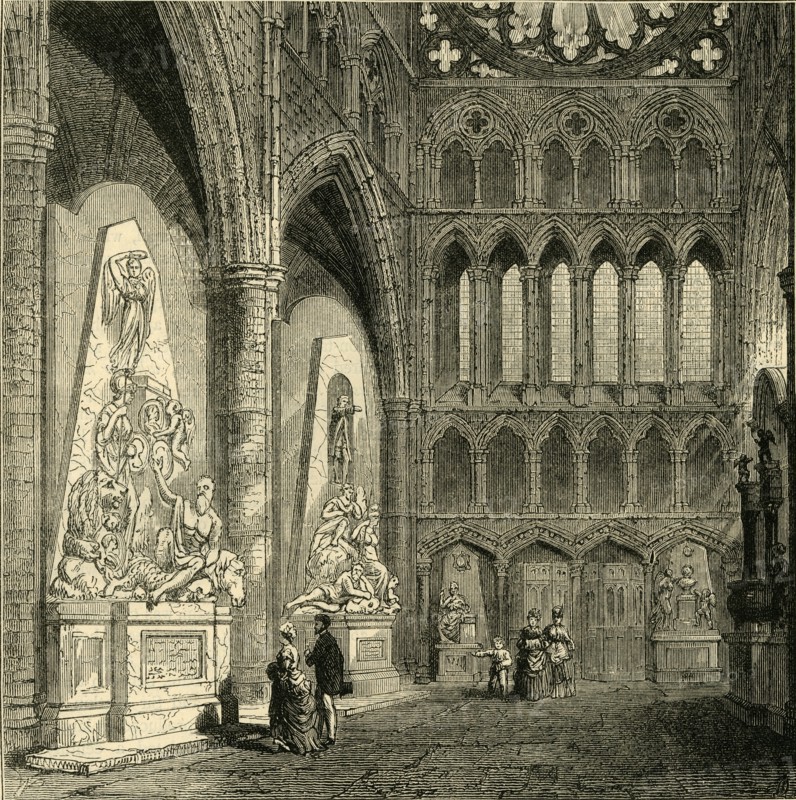 'North Transept of Westminster Abbey, 1830', (1881). Creator: Unknown.