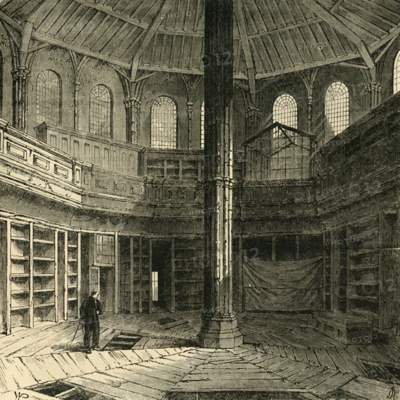 'The Chapter House Previous to its Restoration', (1881). Creator: Unknown.
