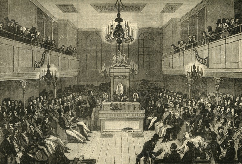 'Interior of the House of Commons, 1834', (1881). Creator: Unknown.