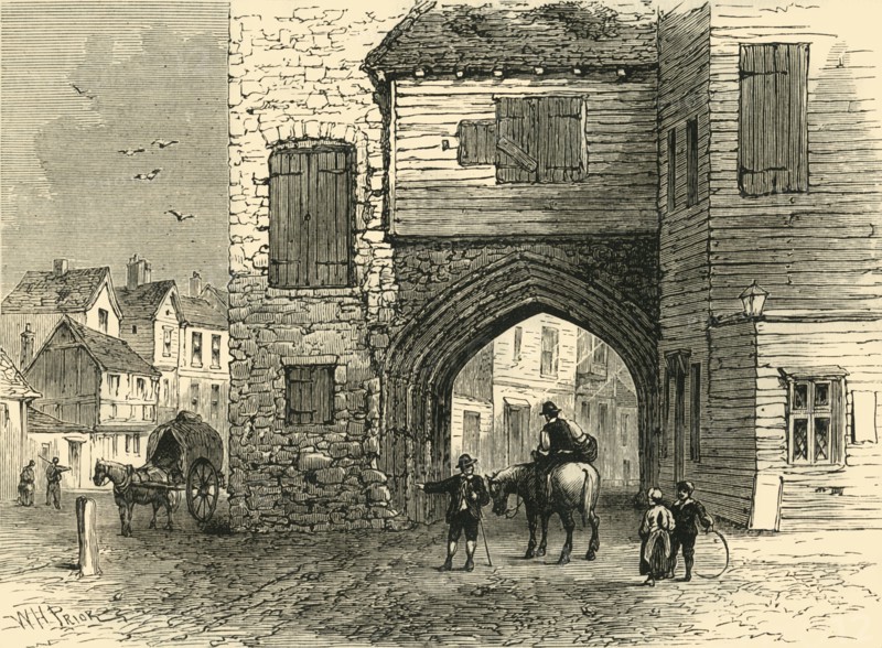 'Priory of St. Mary Overy, 1700', (c1878). Creator: Unknown.