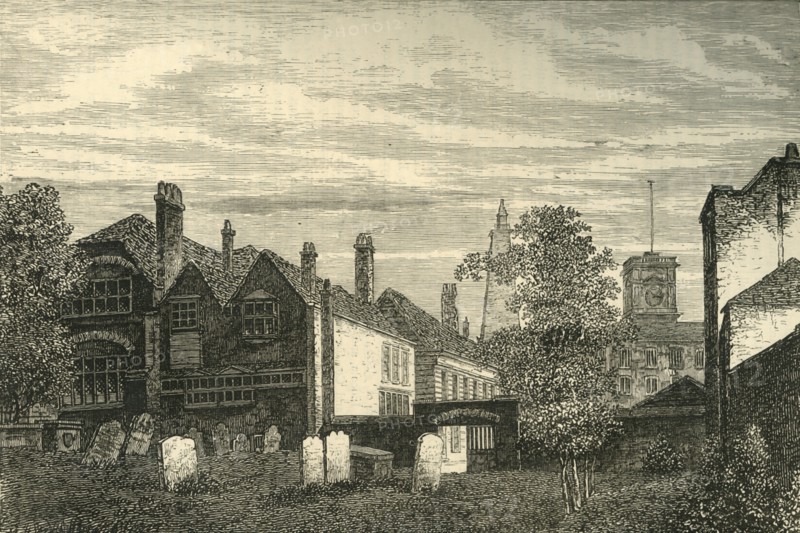 'The Grammar School of St. Olave's, 1810', (c1878). Creator: Unknown.