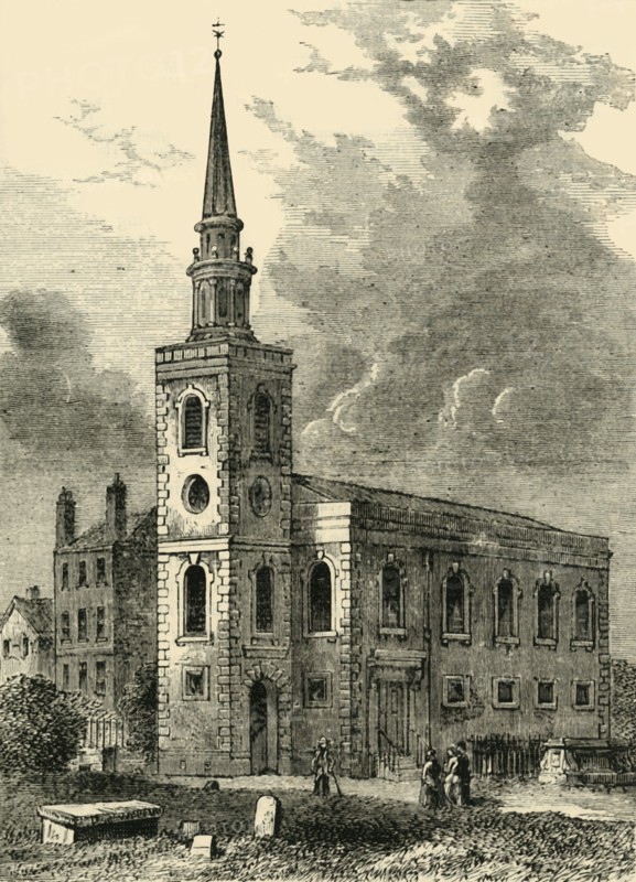 'Rotherhithe Church, 1750', (c1878). Creator: Unknown.