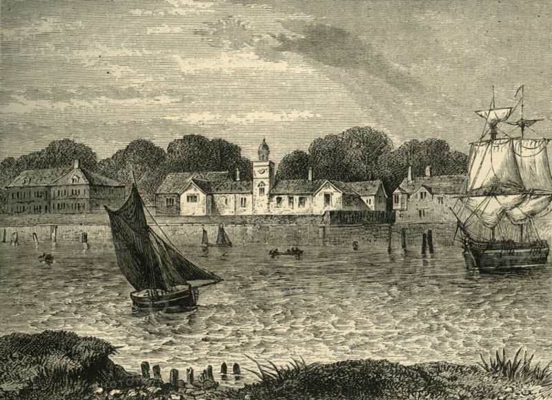 'The Duke of Norfolk's Almshouses, in 1796', (c1878). Creator: Unknown.