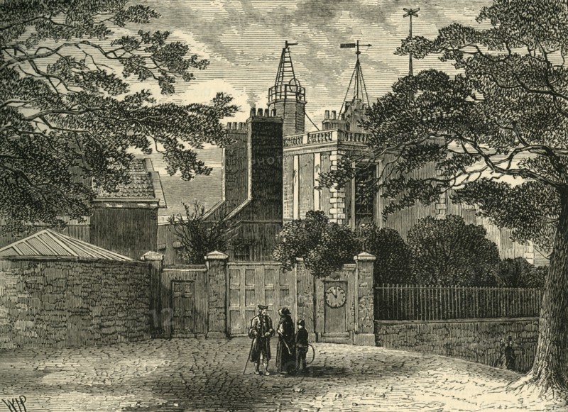 'Entrance to Greenwich Observatory, in 1840', (c1878). Creator: Unknown.