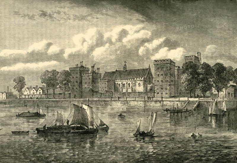 'Lambeth Palace from the River, 1709', (c1878). Creator: Unknown.