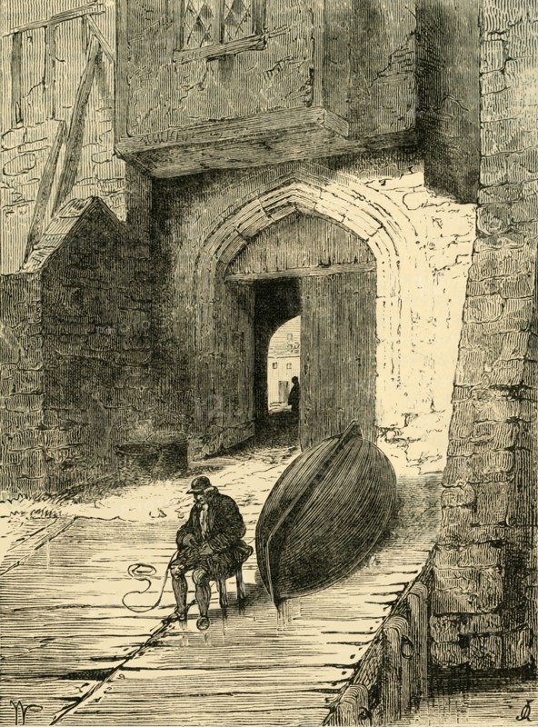 'Old Whitehall Stairs', (c1878). Creator: Unknown.