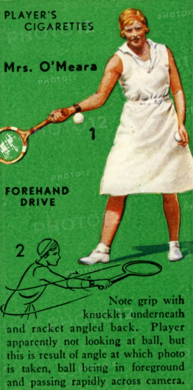 'Mrs. O'Meara - Forehand Drive', c1935. Creator: Unknown.