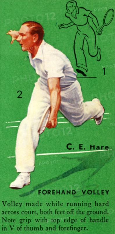 'C. E. Hare - Forehand Volley', c1935. Creator: Unknown.