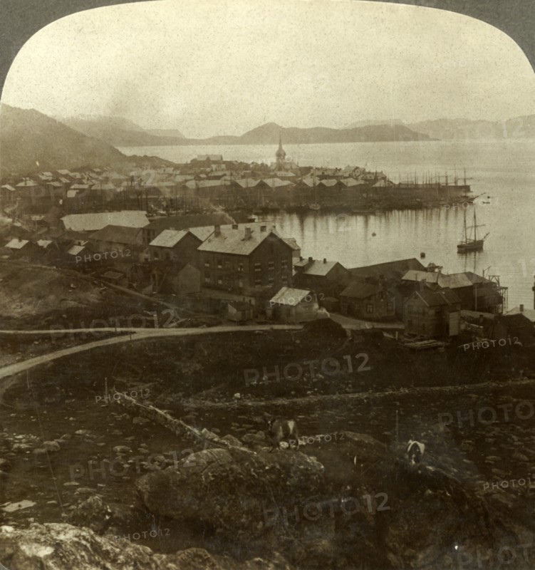 'Hammerfest. The world's northernmost town - no sunset from May 13 to July 29, Norway', c1905. Creator: Unknown.