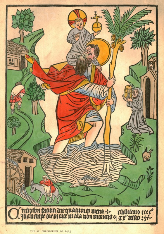 'The St. Christopher of 1423'. Creator: Unknown.