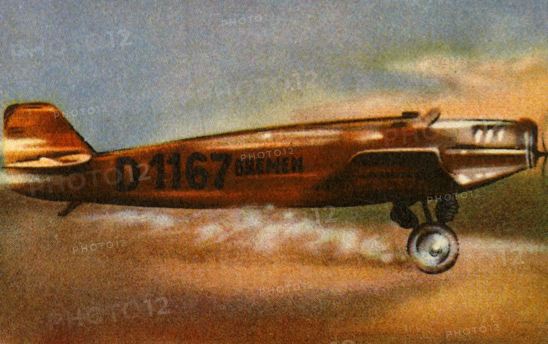 The 'Bremen' Junkers W 33 leaves Baldonnel Aerodrome, Ireland, 12 April 1928, (1932). Creator: Unknown.