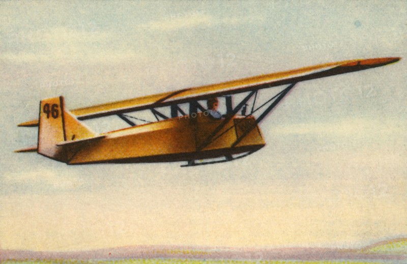 Trainee pilot performing advanced gliding exam, Germany, 1932.  Creator: Unknown.