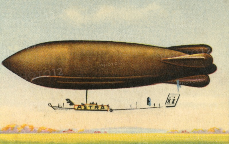 Astra Adjutant Reau airship, 1911, (1932). Creator: Unknown.