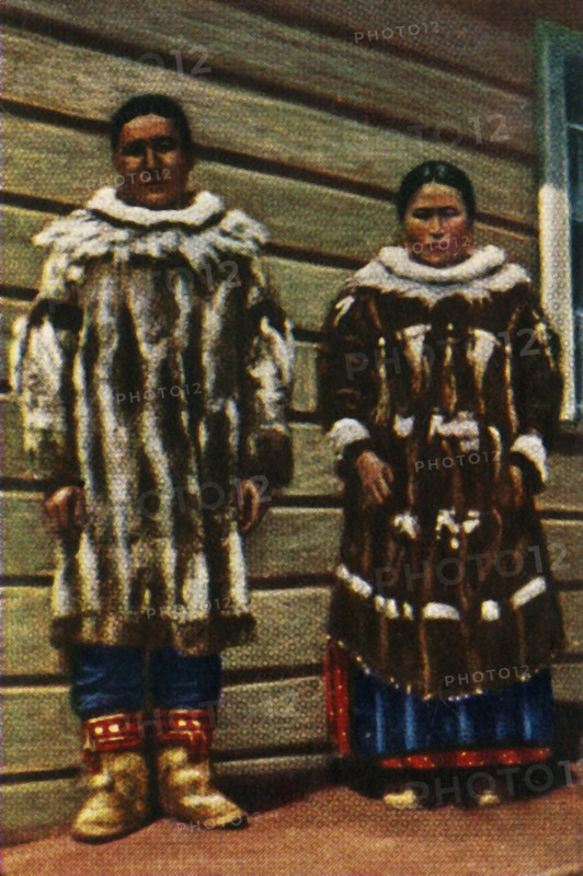 Inuit people from Alaska, northern USA, c1928.  Creator: Unknown.