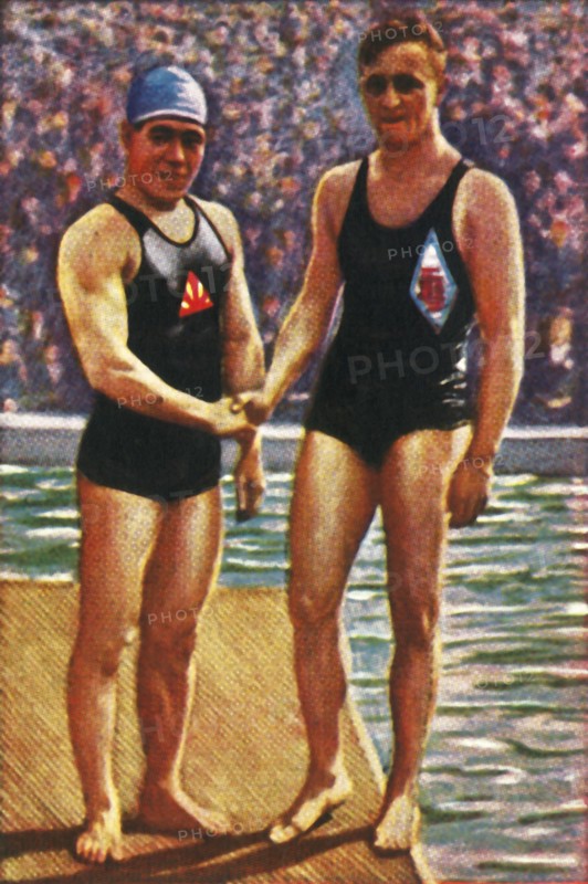 Yoshiyuki Tsuruta and Erich Rademacher, 1928. Creator: Unknown.