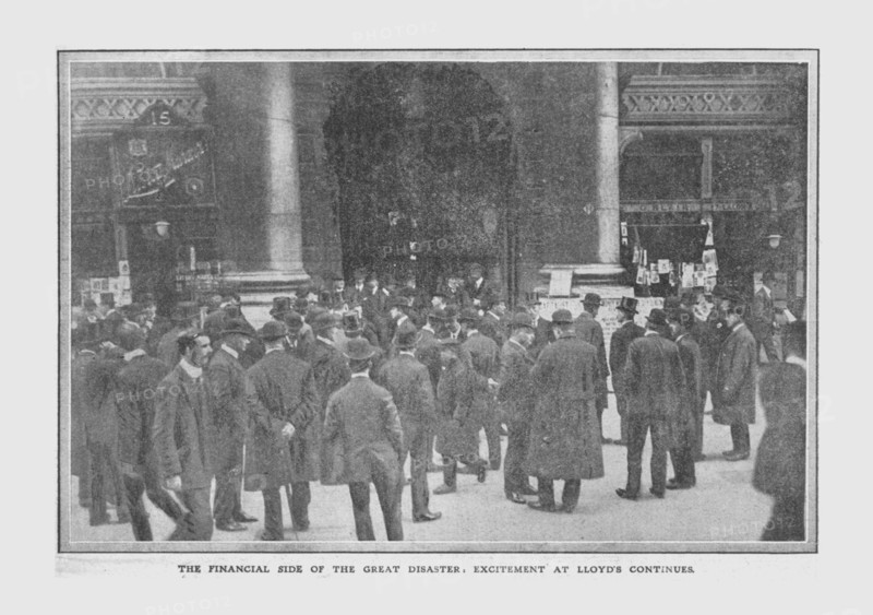 'The Financial Side of the Great Disaster, Excitement at Lloyd's Continues', April 20, 1912. Creator: Unknown.