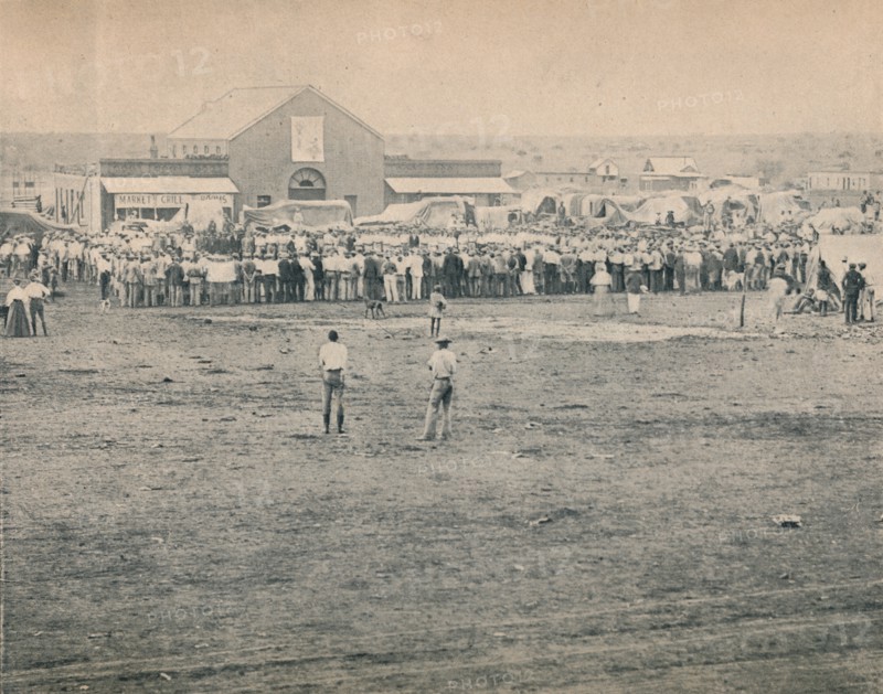'A Mass Meeting at Bulawayo', c1900. Creator: Unknown.
