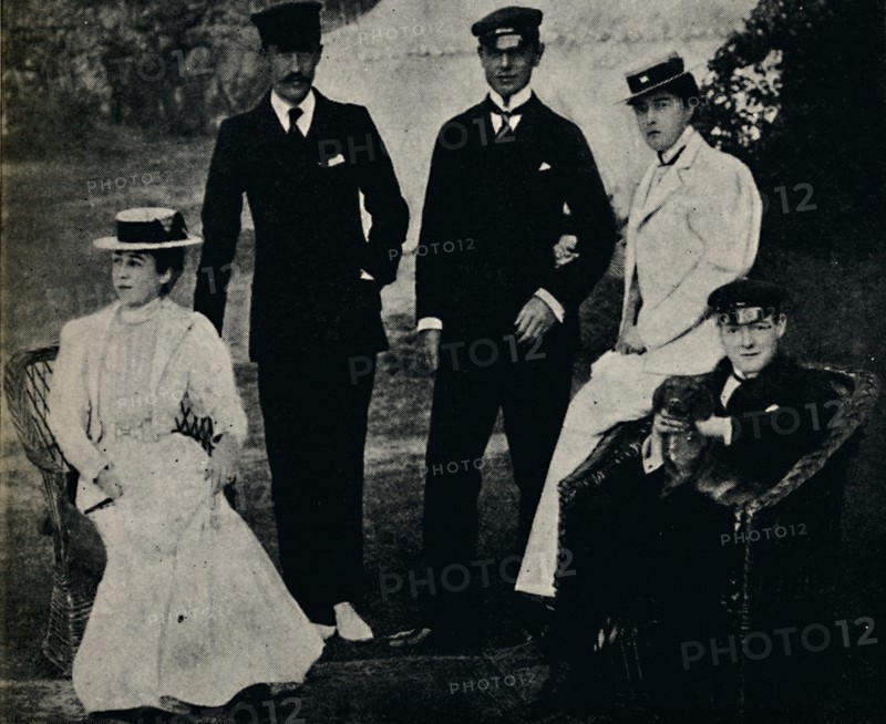 'Family Group at Cowes', early 1890s, (1945). Creator: Unknown.