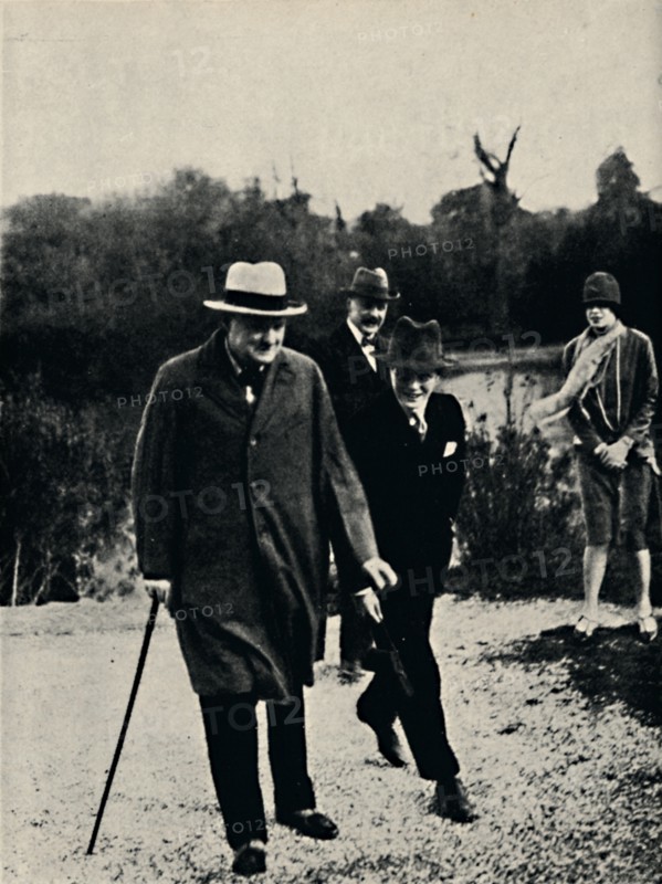 'On Holiday With His Son in Italy', 1920s, (1945). Creator: Unknown.