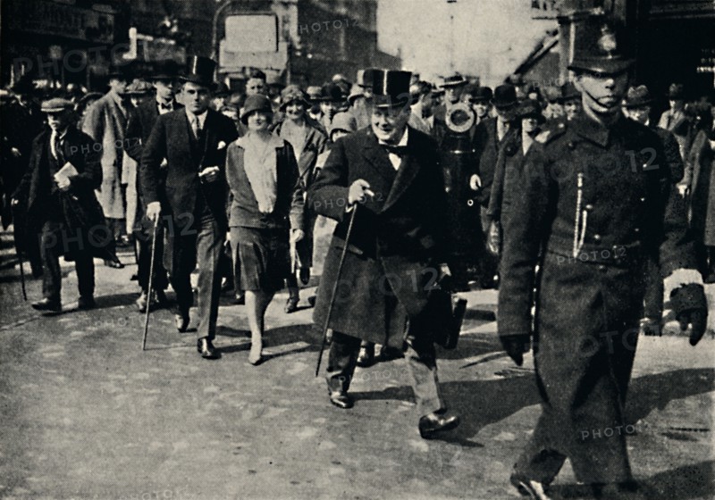 'Budget Day, 1928', (1945). Creator: Unknown.
