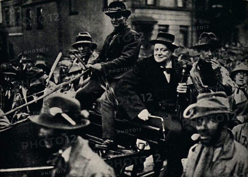'Churchill in Belfast Again', 1926, (1945). Creator: Unknown.