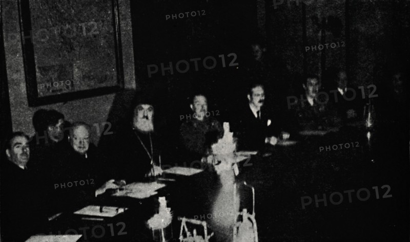 'British and Greek Ministers Confer in Athens', Christmas Day, 1944, (1945). Creator: Unknown.