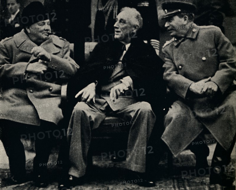 '"Big Three" Conference in the Crimea', February 1945. Creator: Unknown.
