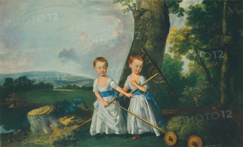 'The Blunt Children', 1766-1770, (1948). Creator: Johan Zoffany.