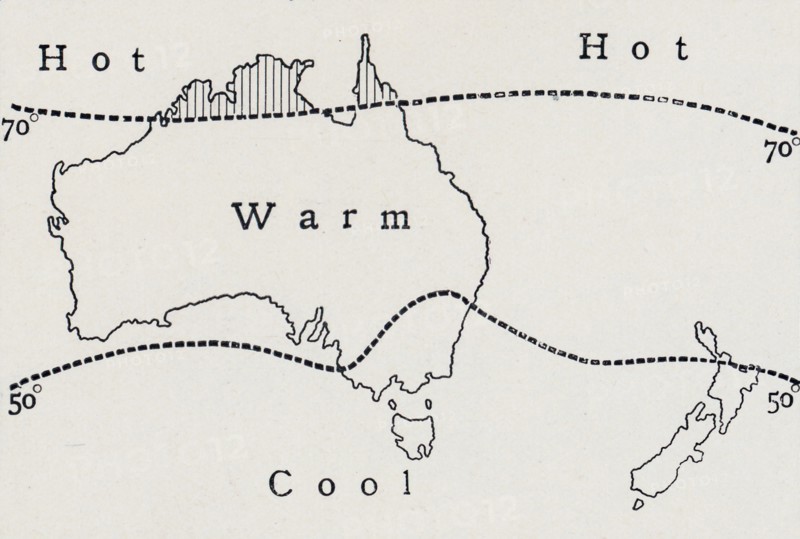 'Average July Temperature', 1923. Creator: Unknown.
