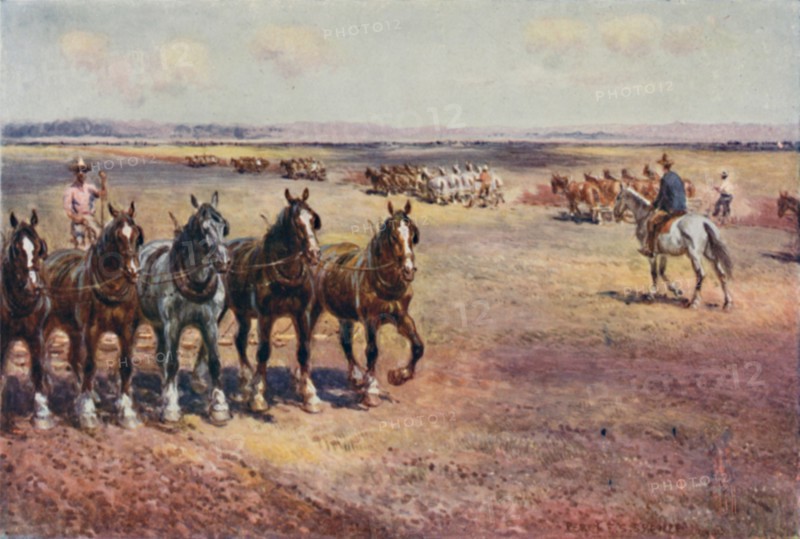 'Ploughing on a Large Scale', 1923. Creator: Unknown.