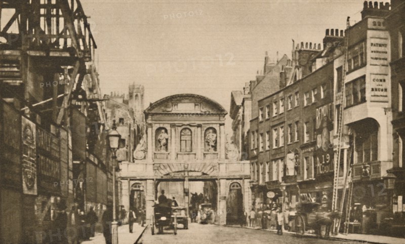'Temple Bar: The City Boundary in the Strand in the Year 1878', c1935. Creator: Unknown.