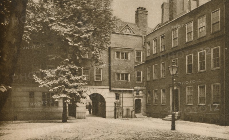 'Cobbles of the Quiet Other Court in Staple Inn at Holborn', c1935. Creator: Cyril Ellis.