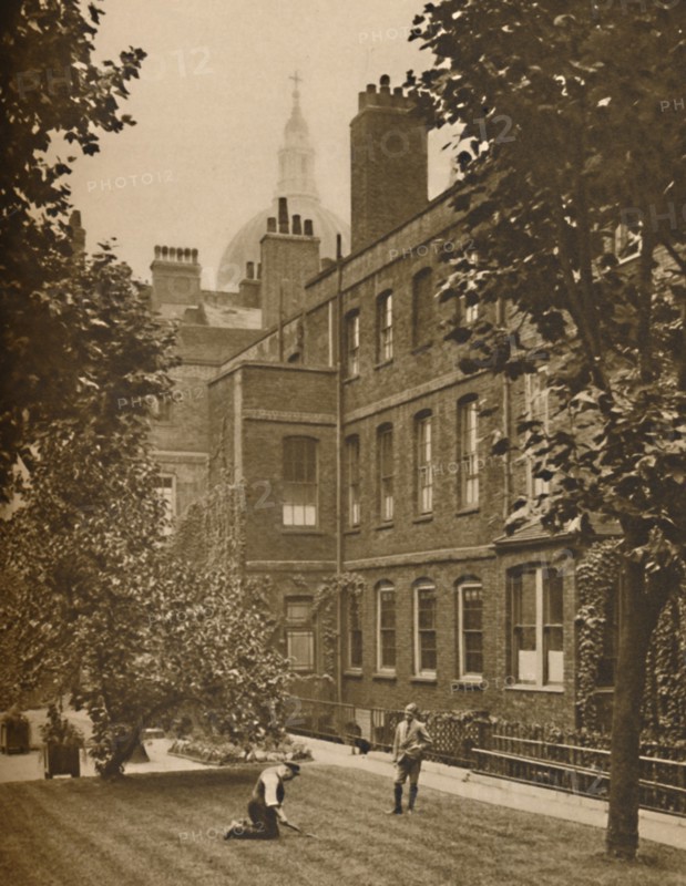 'St. Paul's Dome Brooding Over The Roof-Tops of Amen Court', c1935. Creator: Donald McLeish.