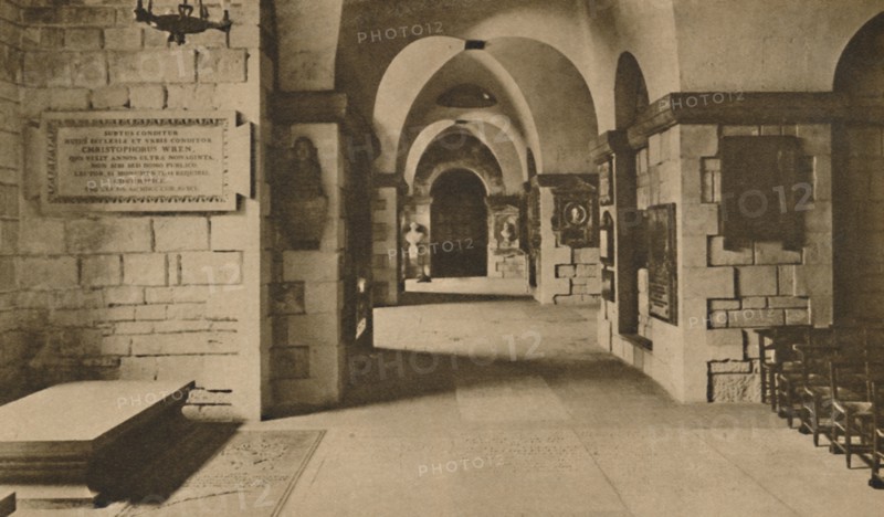'-And The Crypt Where Many of England's Most Famous Sons Lie Buried', c1935. Creator: Unknown.