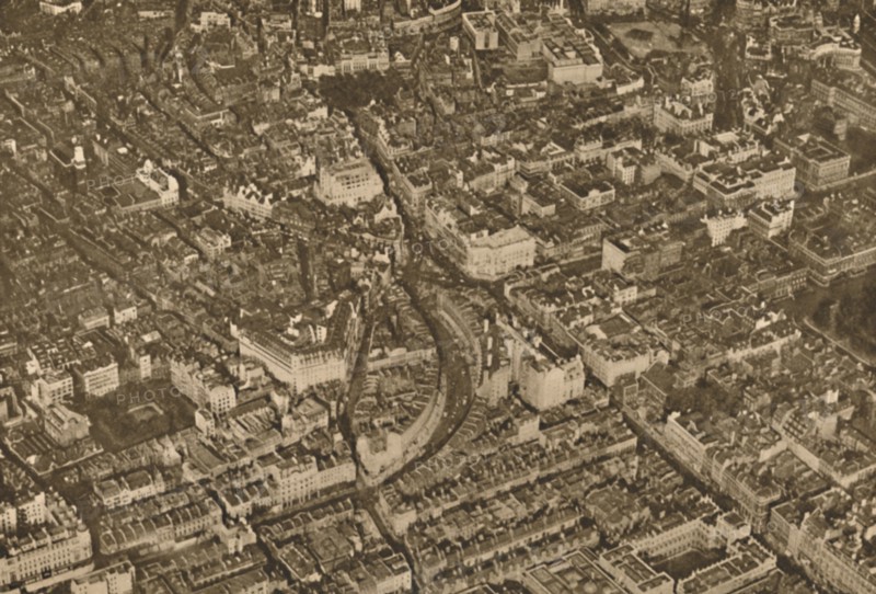 'Central London From Burlington House To Trafalgar House  As The Aircraft Sees It', c1935. Creator: Aerofilms.