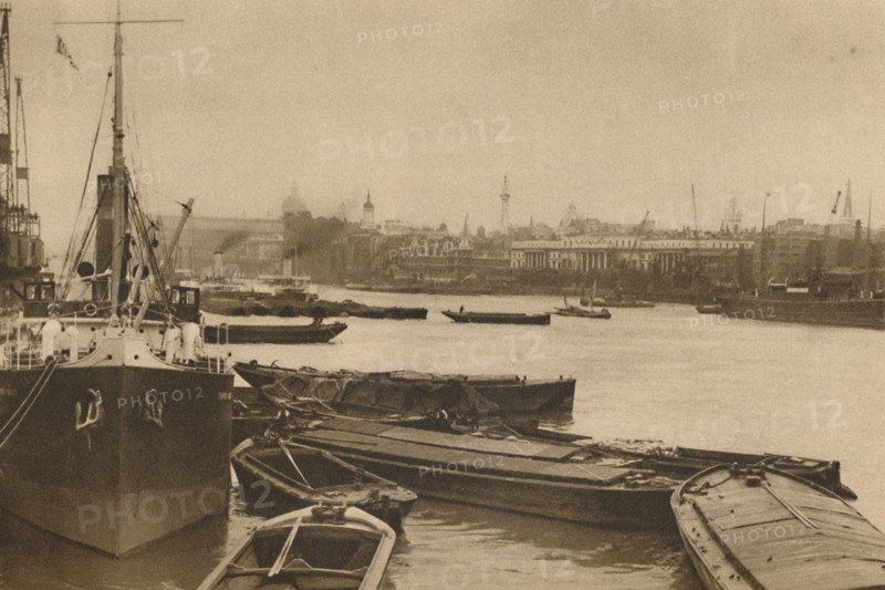 'Faithful Ships That Serve London's Need: The Pool from Custom House to Billingsgate', c1935. Creator: Unknown.