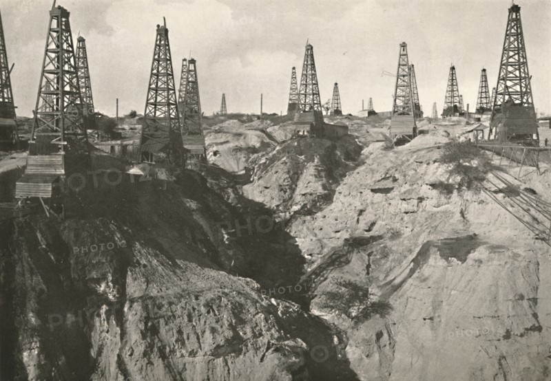 'Yenan-Young Oil Wells', 1900. Creator: Unknown.
