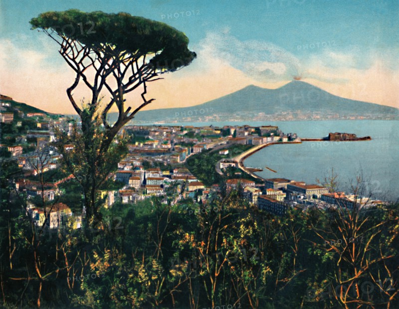 'Napoli - Panorama Dalla Tomba Di Virgilio', (Tomb of Virgil ), c1900. Creator: Unknown.